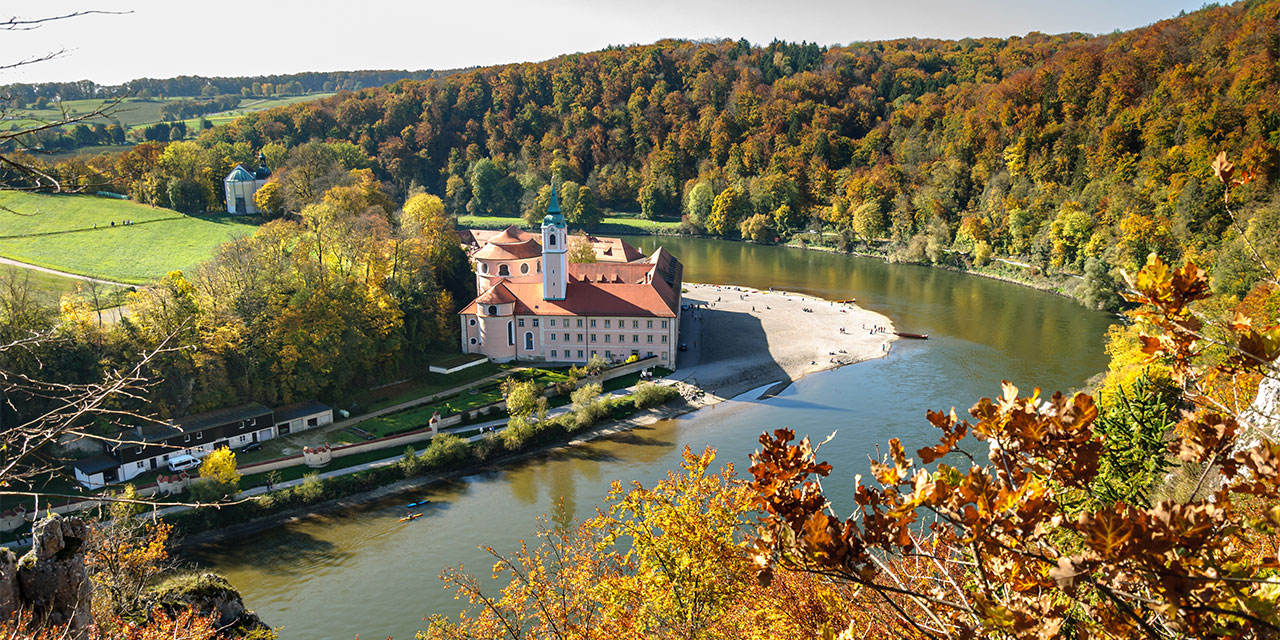 Ausblick auf Kloster Weltenburg